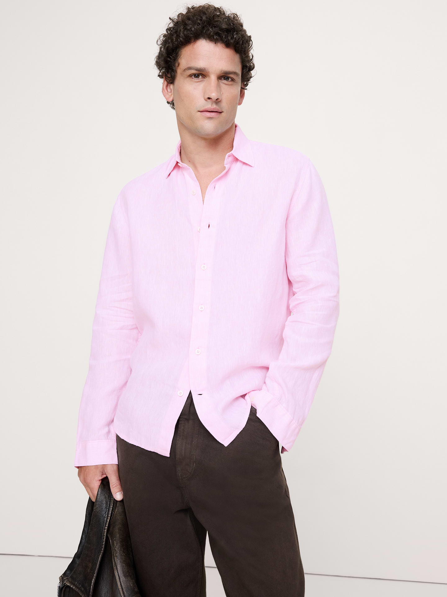 Image number 1 showing, Standard-Fit Linen Shirt