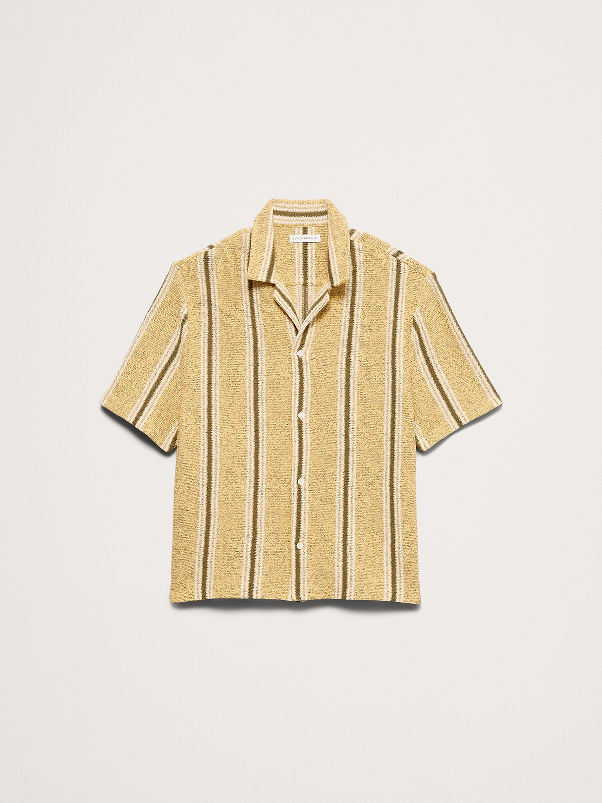 Relaxed-Fit Striped Resort Shirt | Banana Republic