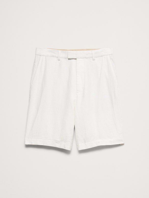 Short en lin de 23 cm