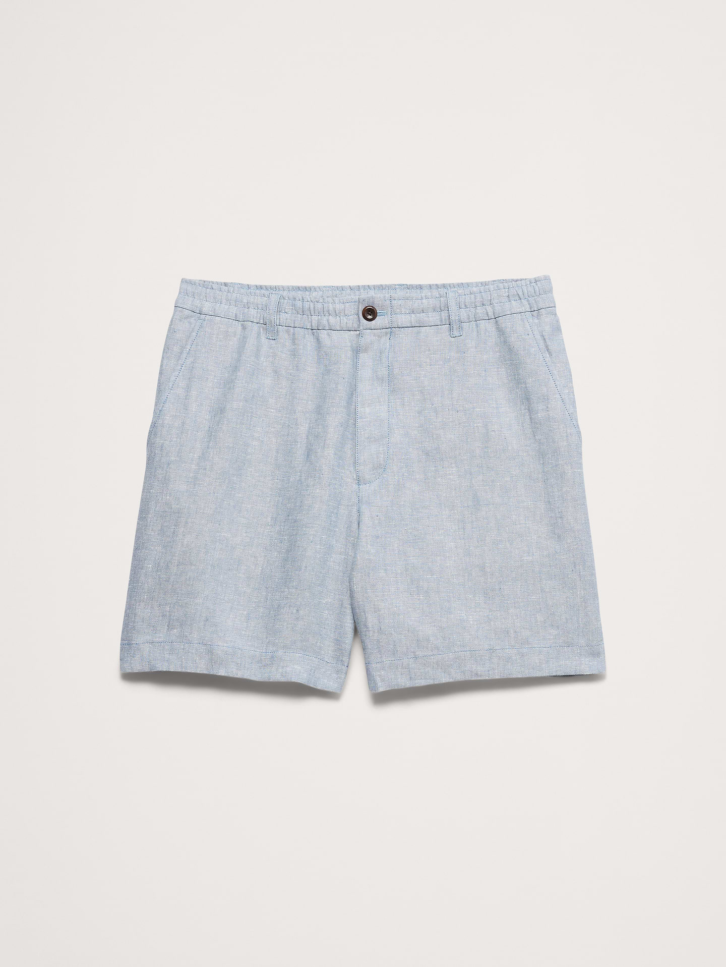 Image number 4 showing, 7" Linen Pull-On Short