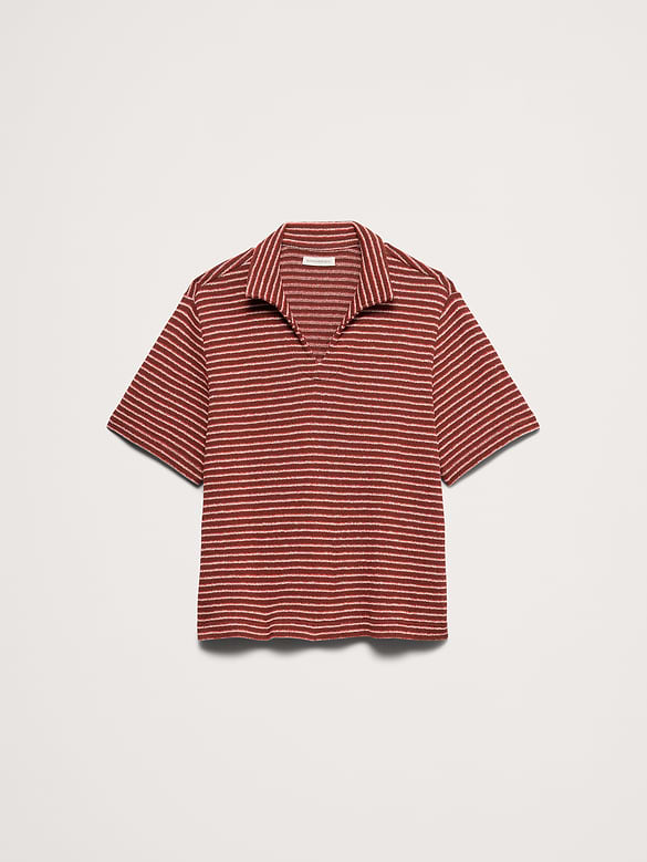 Relaxed-Fit Striped Polo