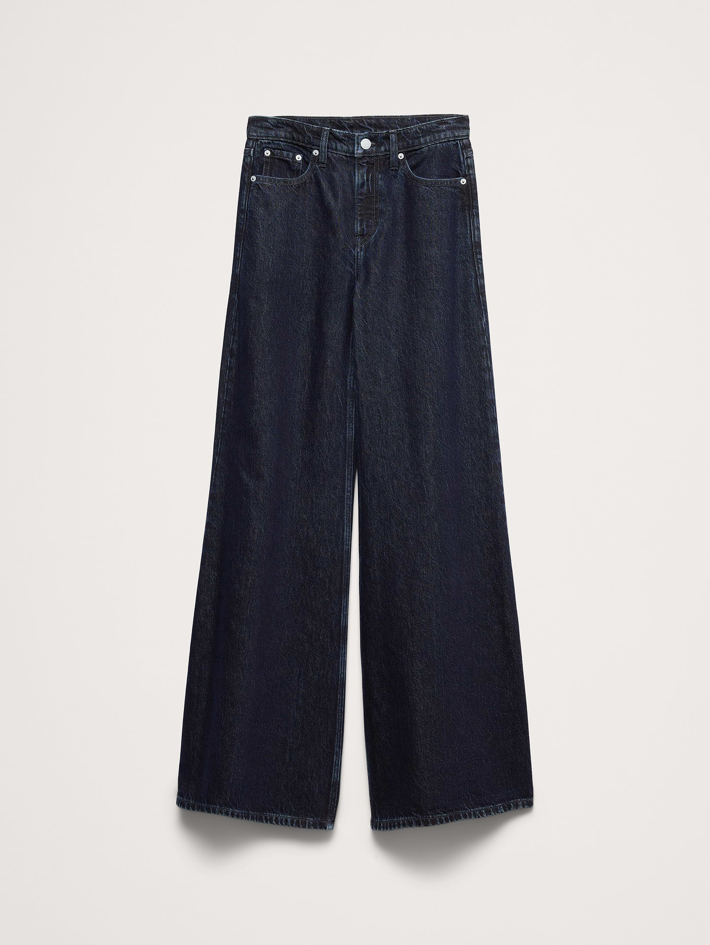 L'image numéro 5 présente Jean palazzo léger à jambe large à taille haute