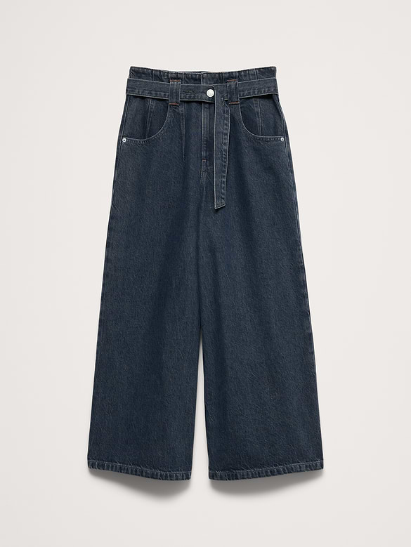 Ultra-High Rise Lightweight Culotte Jean