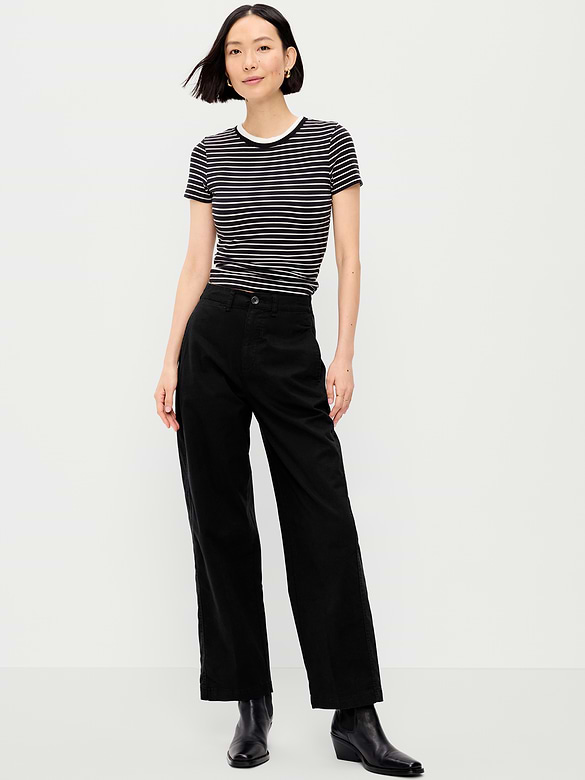 High-Waisted OGC Chino Full Length Straight Pants