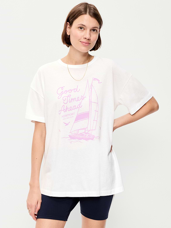 T-shirt long passe-partout surdimensionné