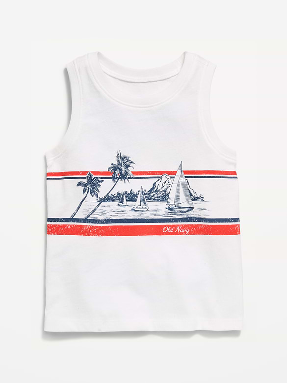 Logo-Graphic Tank Top for Toddler Boys