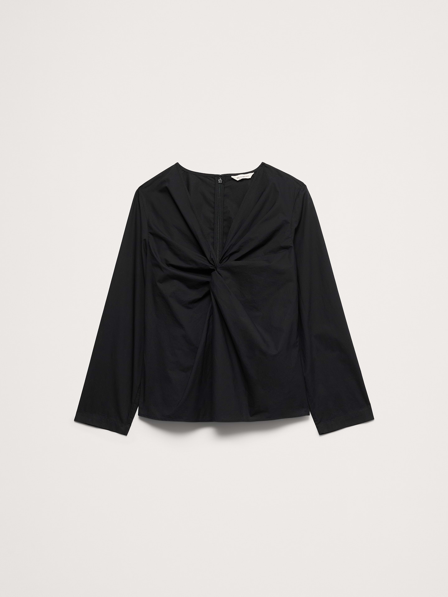 Image number 7 showing, Cotton Poplin Twist-Front Top