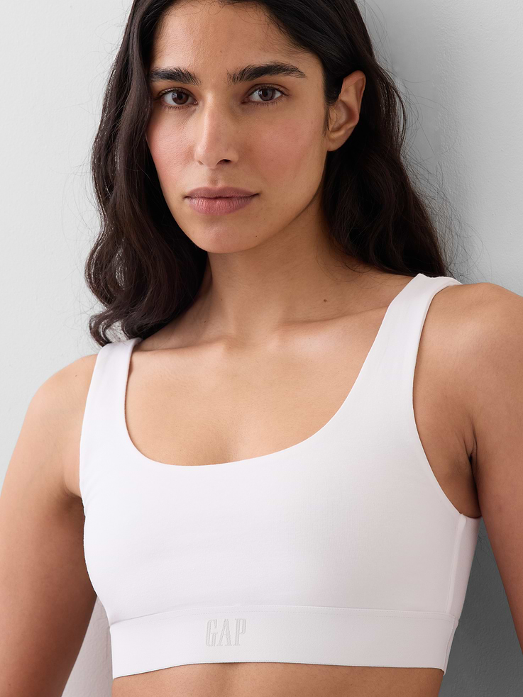 Image number 3 showing, Organic Stretch Cotton Gap Logo Bralette