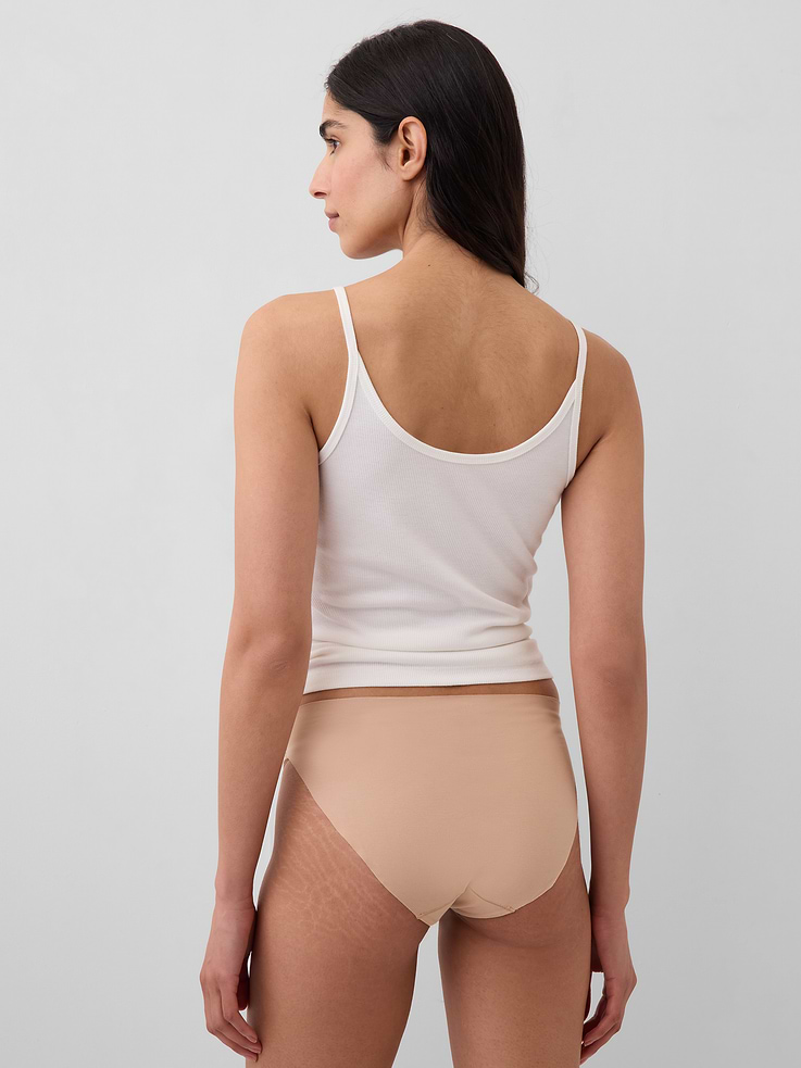 Image number 2 showing, Organic Stretch Cotton No Show Bikini