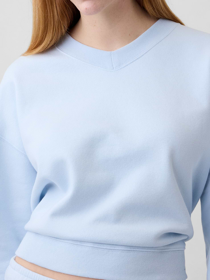 Image number 4 showing, Relaxed Wedge V-Neck Sweatshirt