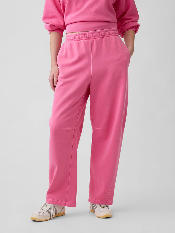Gap Factory Women's Pull-On Barrel Sweatpants (French Pink)
