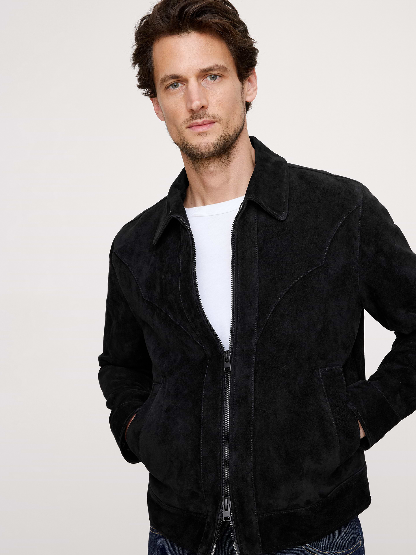 Image number 1 showing, Suede Western Jacket