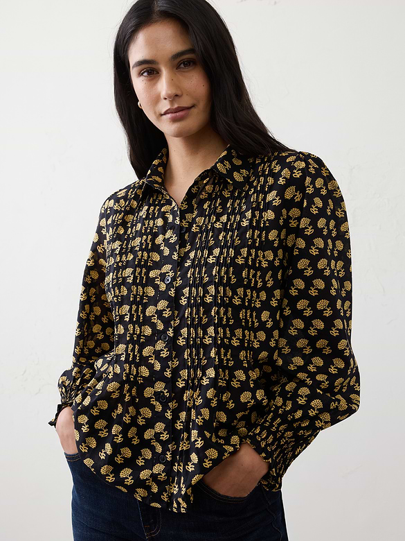Fine Pintuck Voile Shirt