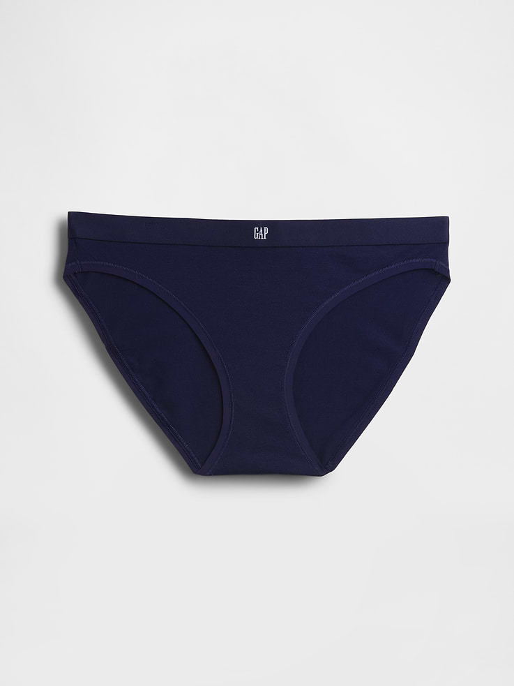 Image number 4 showing, Organic Stretch Cotton Logo Bikini