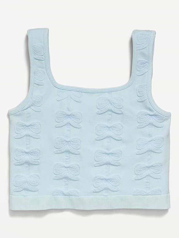 Seamless Longline Bow Bra for Girls