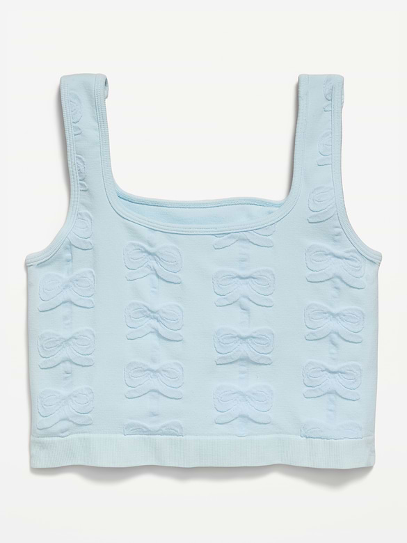 Seamless Longline Bow Bra for Girls