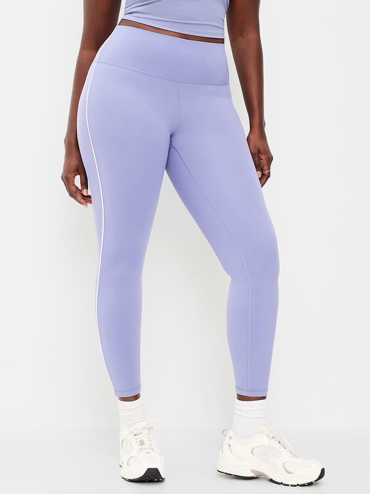 Image number 5 showing, High-Waisted StudioSmooth 7/8 Side-Striped Leggings
