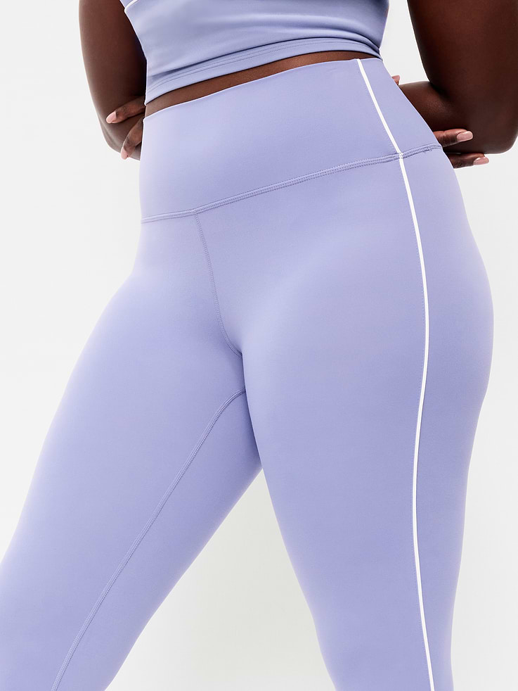 Image number 3 showing, High-Waisted StudioSmooth 7/8 Side-Striped Leggings