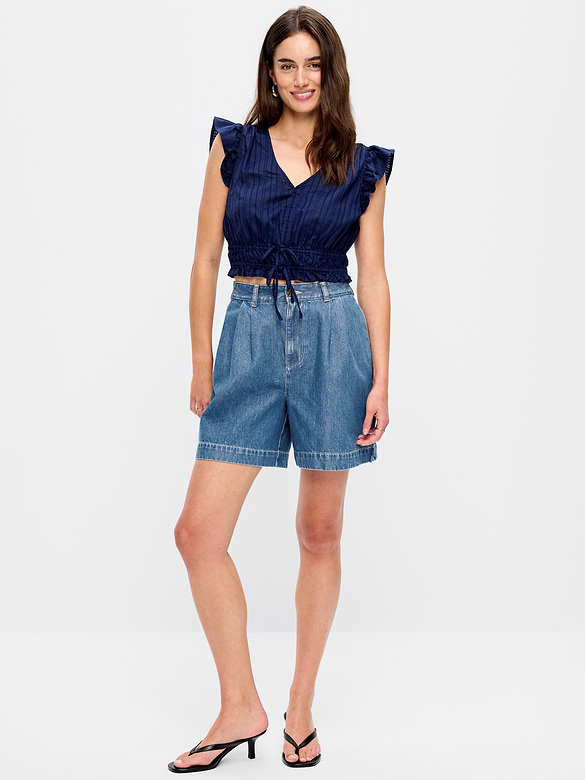 High-Waisted OGC Chino Shorts -- 6-inch inseam