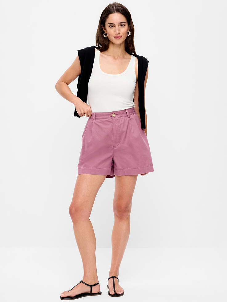 Image number 1 showing, High-Waisted OGC Chino Shorts -- 6-inch inseam