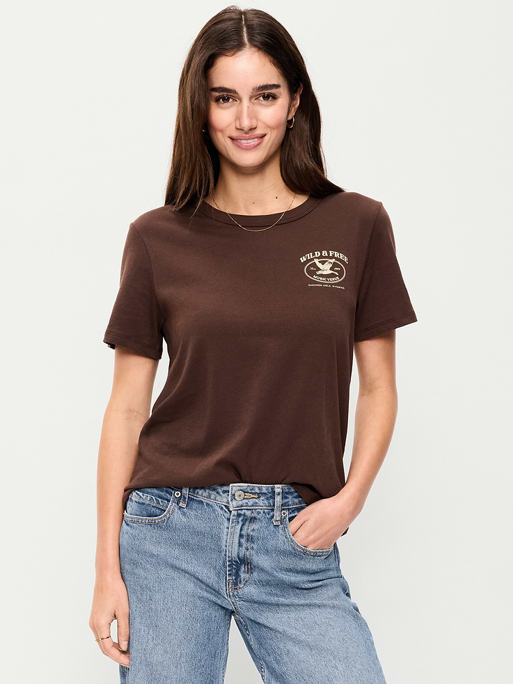 Image number 1 showing, EveryWear Crew-Neck Graphic T-Shirt