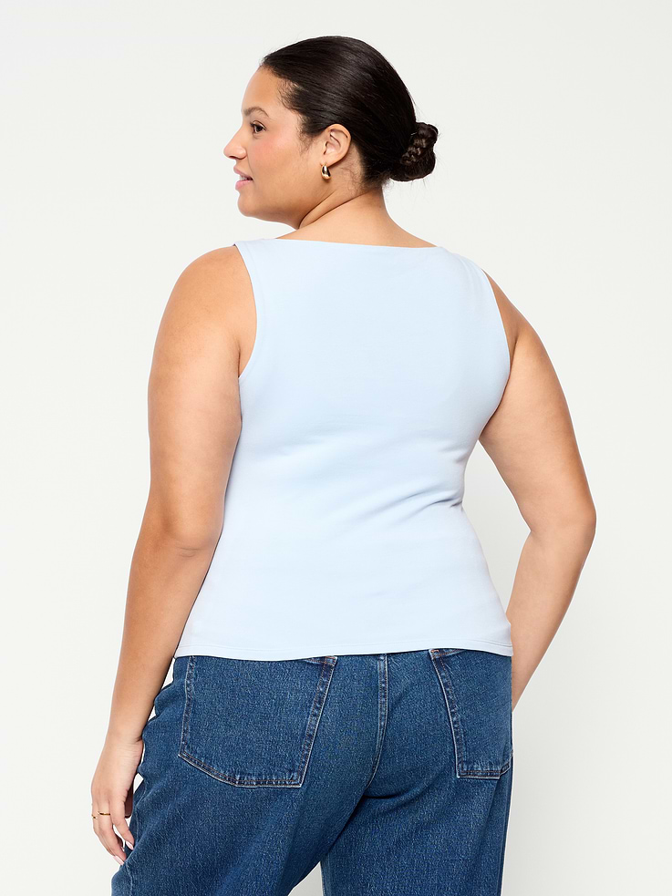 Image number 8 showing, Hug Double-Layer Boat-Neck Top
