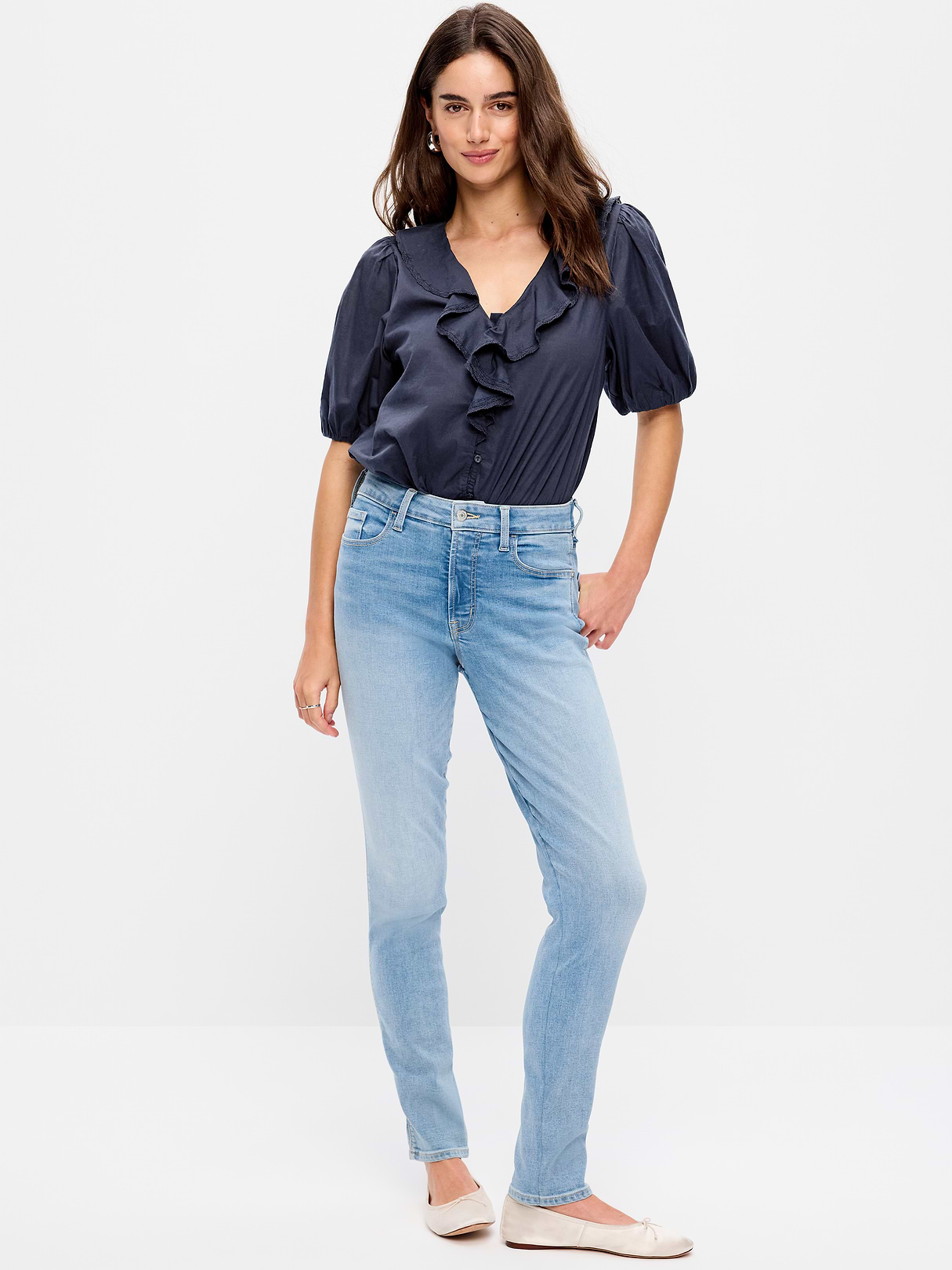High-Waisted Slim Jeans - Rachel by Old Navy