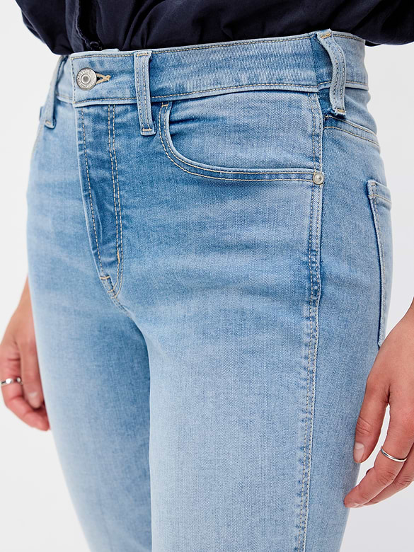High-Waisted Slim Jeans