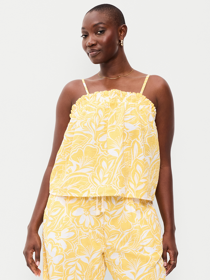 Image 4 of 7, Crinkle Gauze Tank Top