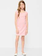 L'image numéro 1 présente Robe henley en jersey à smocks pour fille