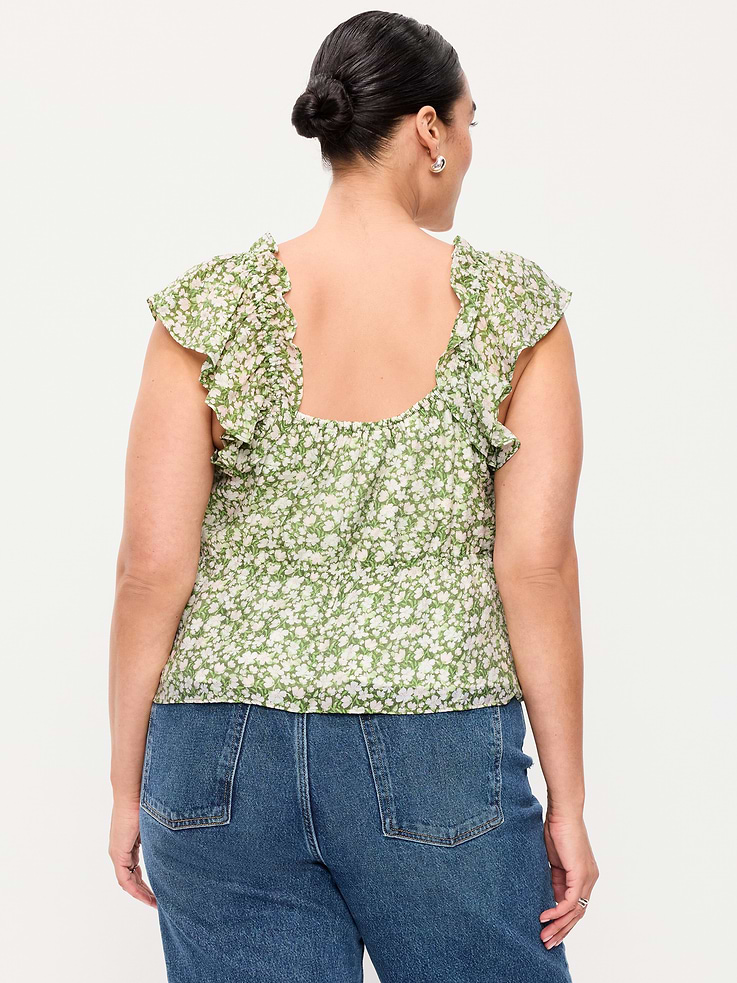 Image number 8 showing, Flutter-Sleeve Fit & Flare Top