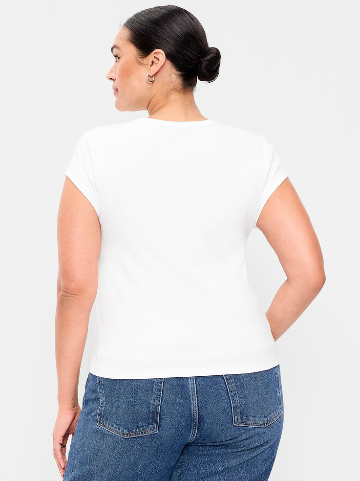 Image number 7 showing, Snug High V-Neck T-Shirt