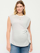 Image number 1 showing, Maternity Side-Tie Jersey Top