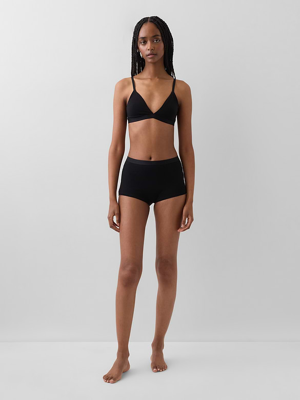Organic Stretch Cotton High Rise Shorty