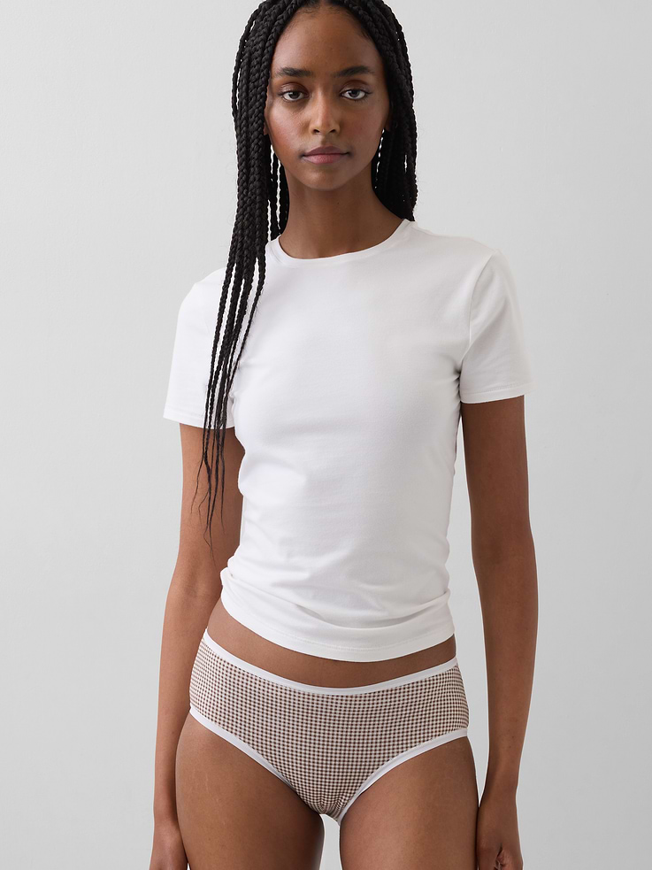 Image number 1 showing, Organic Stretch Cotton Hipster