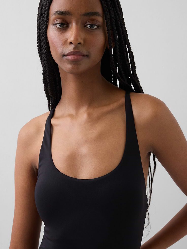 Image number 3 showing, Cross-Back One-Piece Swimsuit