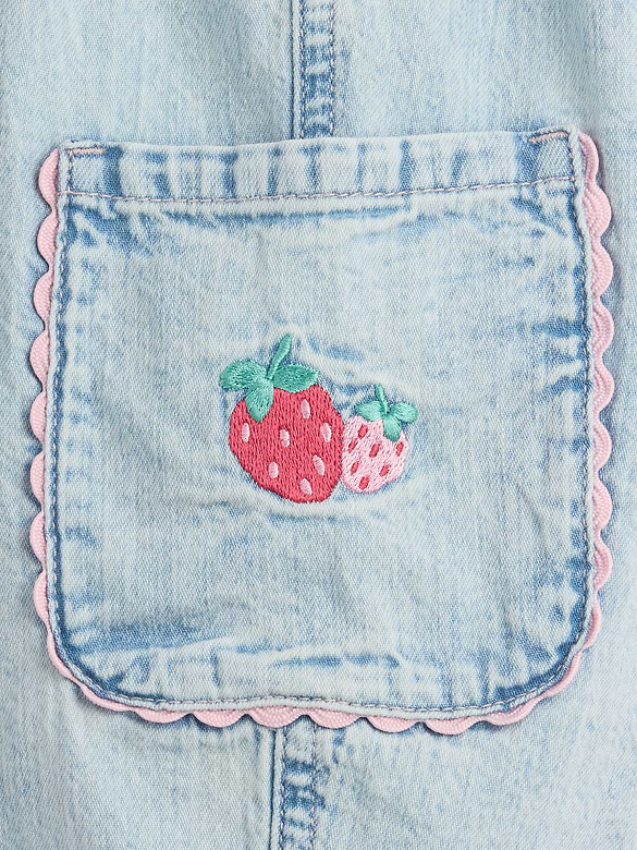 Baby & Toddler Strawberry Pull-On Barrel Cargo Jeans