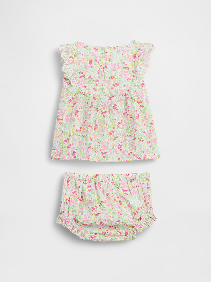 Image number 2 showing, Baby Eyelet Ruffle Outfit Set