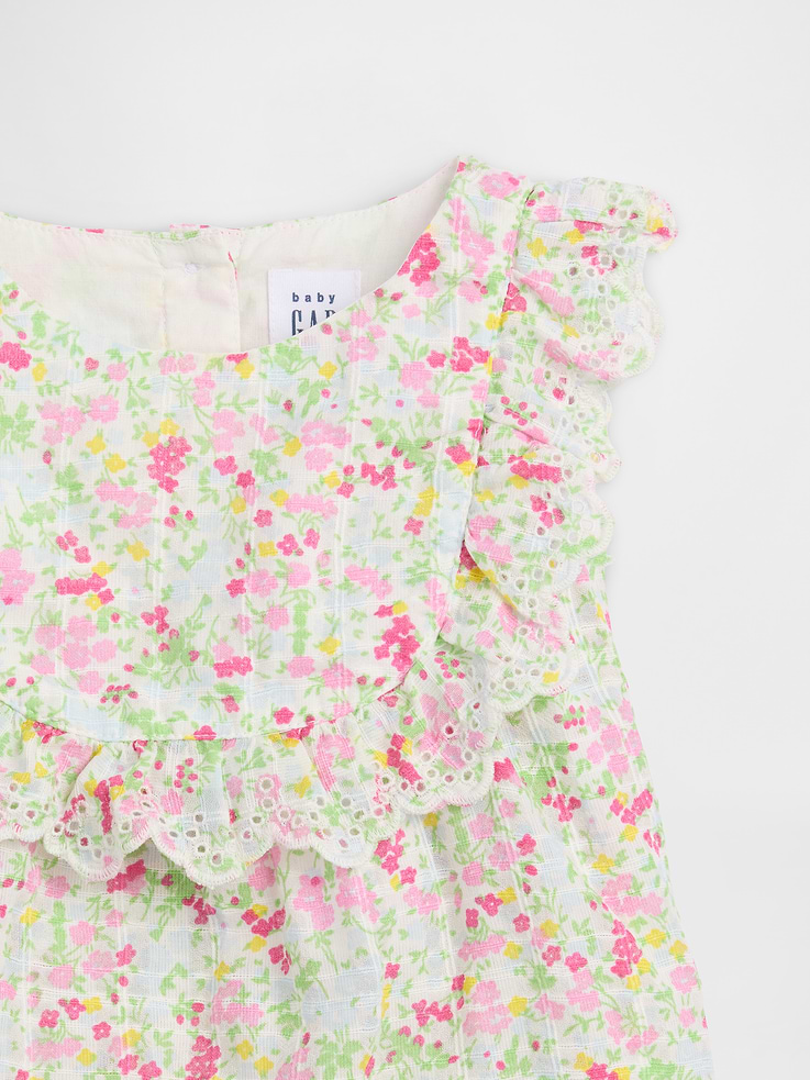 Image number 3 showing, Baby Eyelet Ruffle Outfit Set