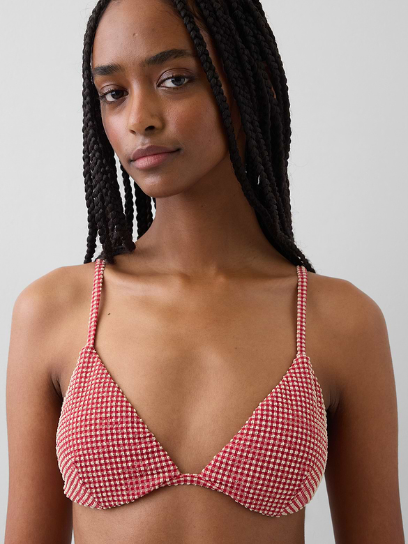 Haut de bikini string à bonnets triangulaires