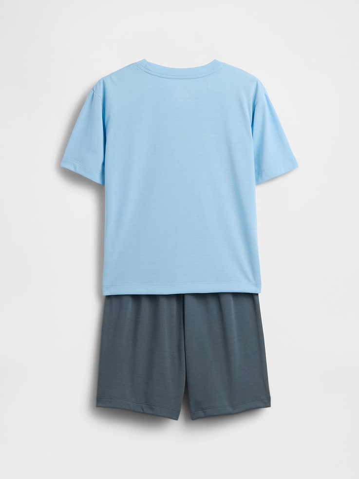 Image 2 of 3, Kids Recycled PJ Short Set