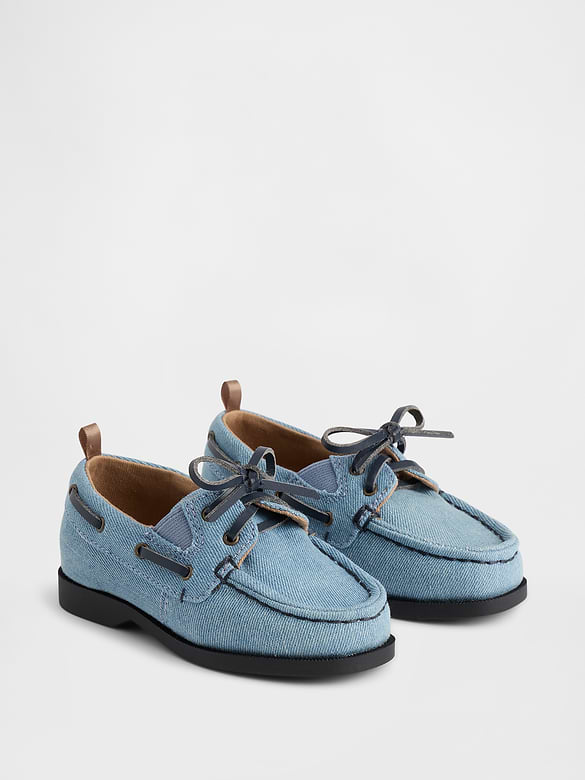 Toddler Denim Boat Shoes