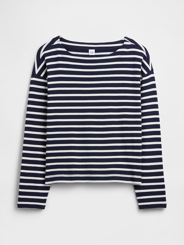 Image number 5 showing, Stripe Boatneck Top