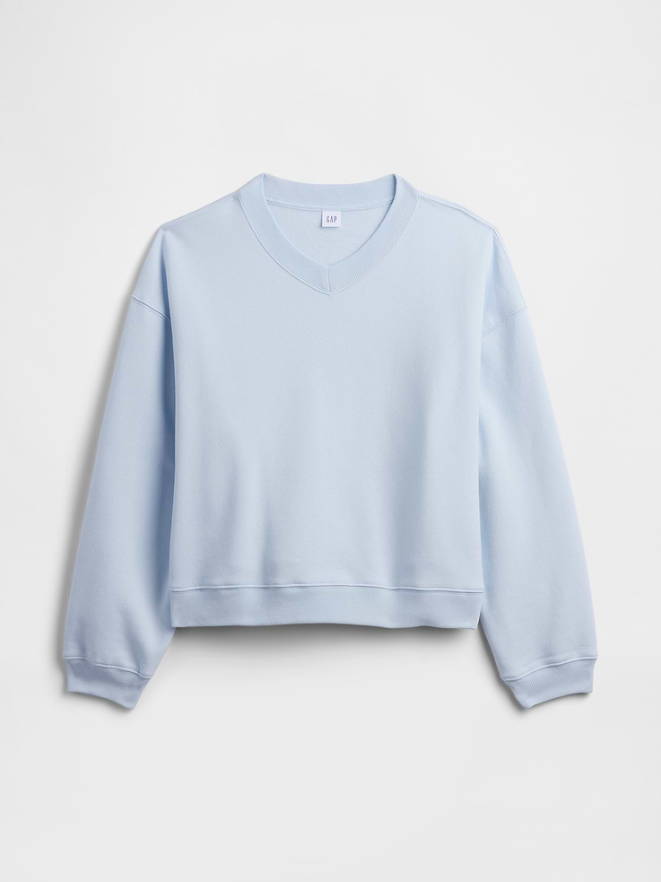 Image number 5 showing, Relaxed Wedge V-Neck Sweatshirt