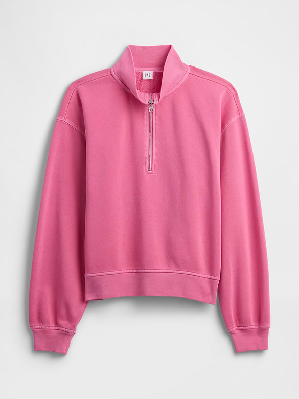 Relaxed Fleece Half-Zip Sweatshirt