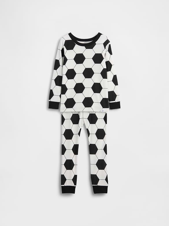Baby & Toddler Organic Brushed Cotton Soccer PJ Set