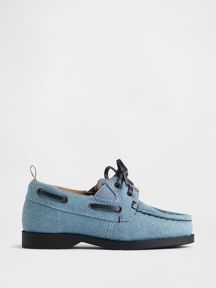 Image number 1 showing, Toddler Denim Boat Shoes