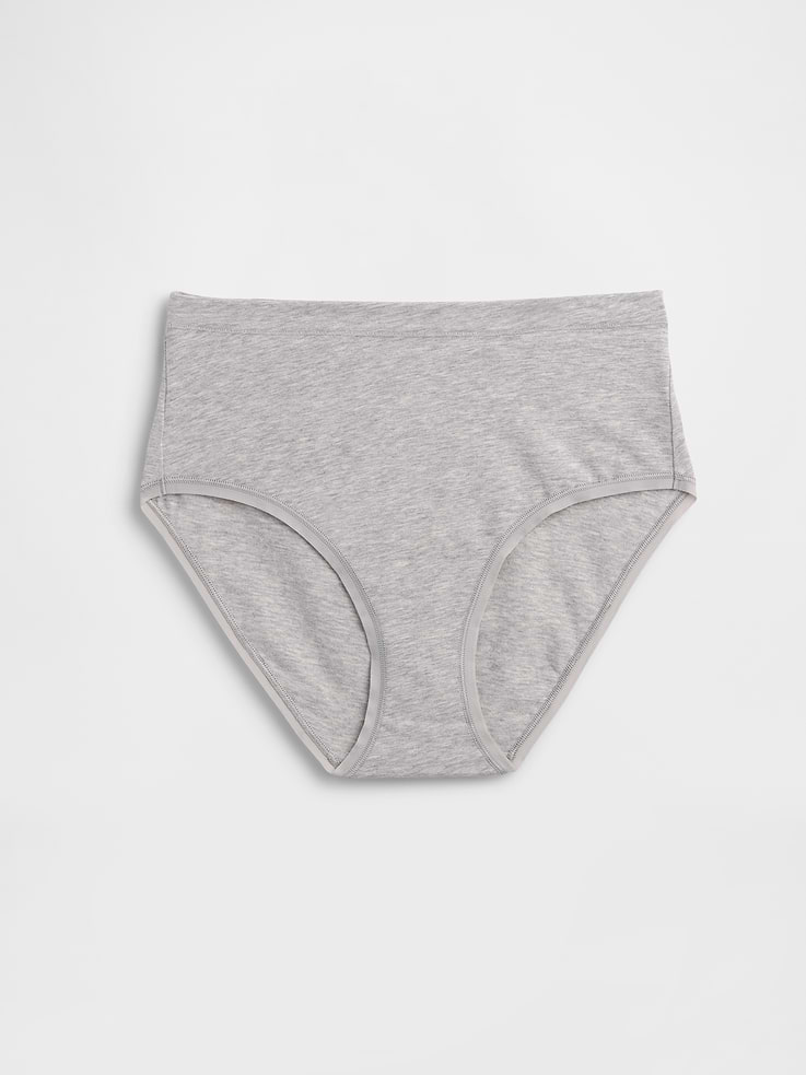 Image number 5 showing, Organic Stretch Cotton High Rise Bikini