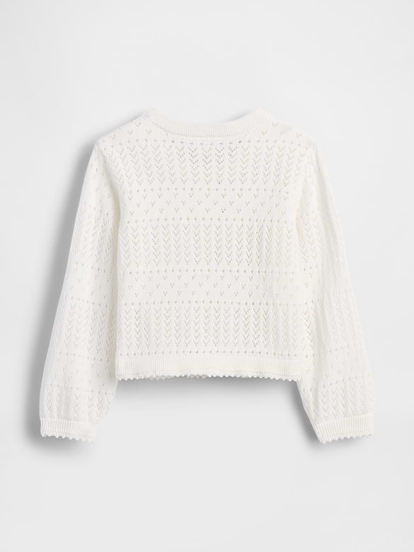 Baby & Toddler Pointelle Cardigan Sweater