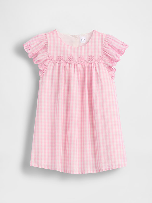 Baby & Toddler Eyelet Gingham Dress